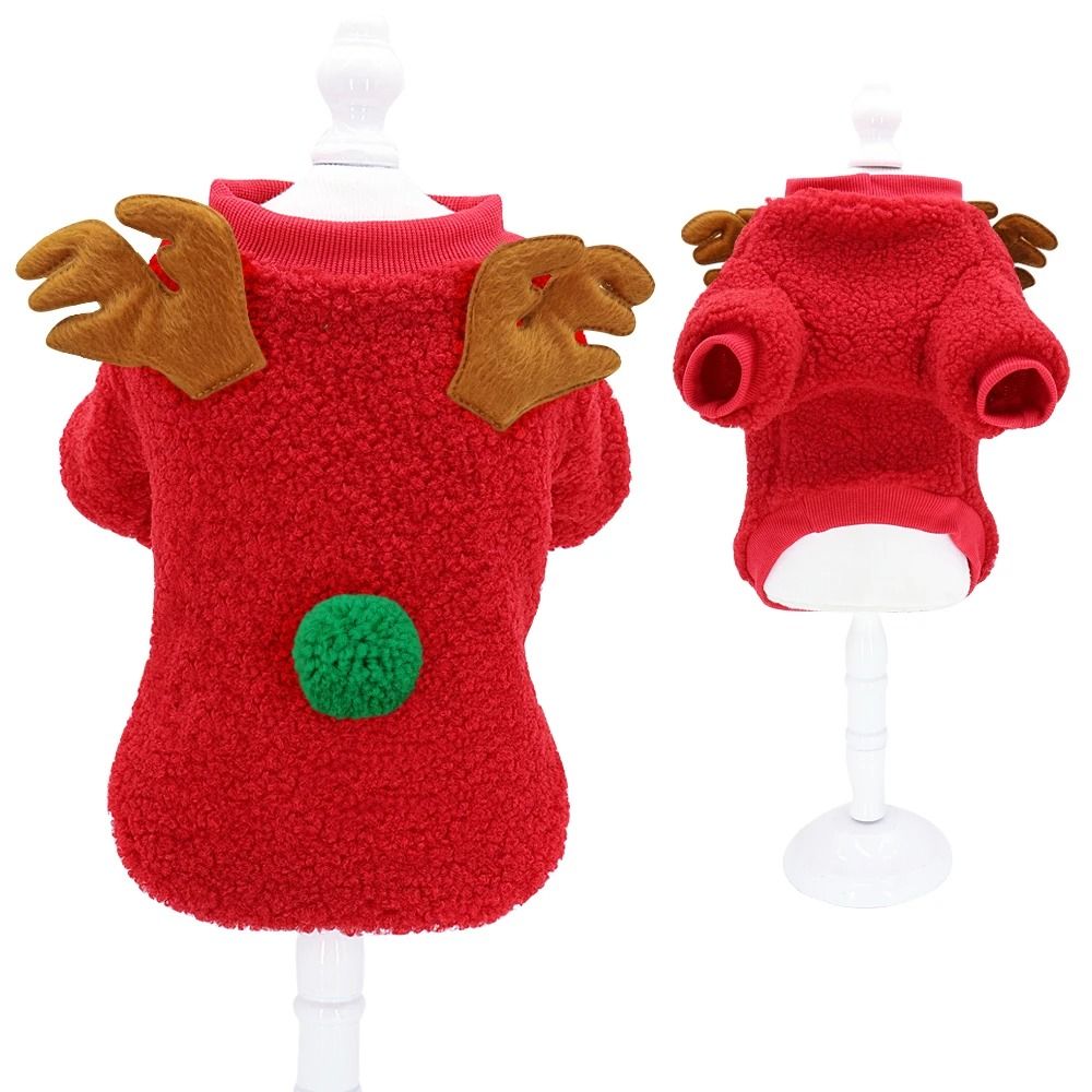 Cute Christmas Pet Outfit Winter Coat For Small And Medium Dogs 3