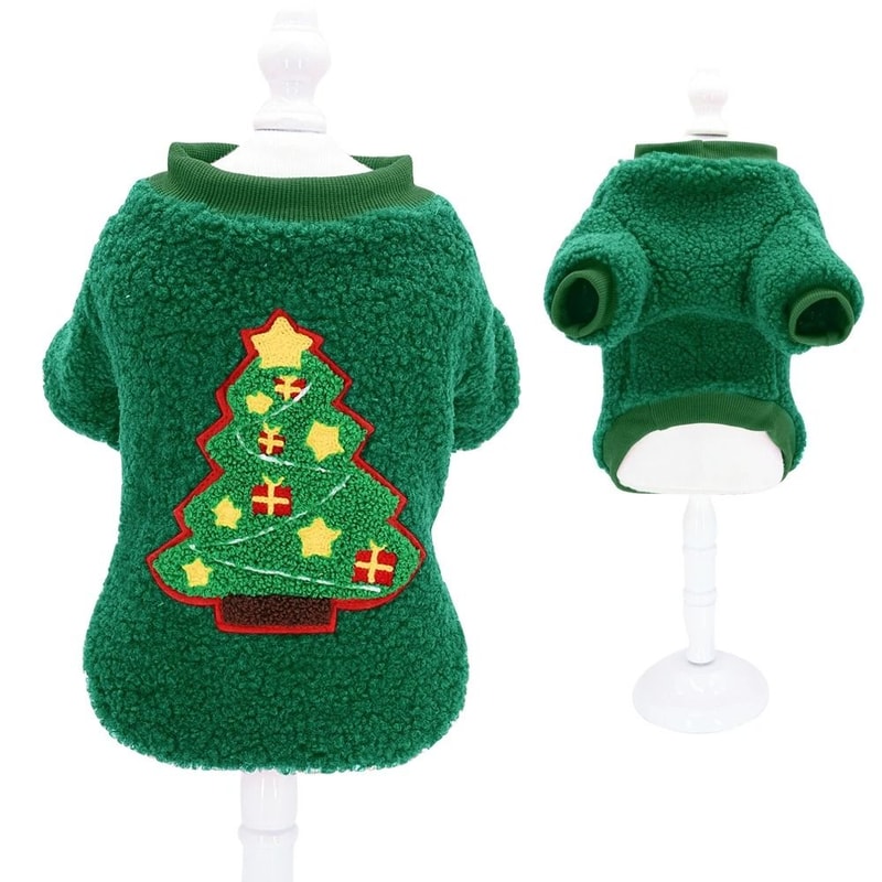 Cute Christmas Pet Outfit Winter Coat For Small And Medium Dogs 5