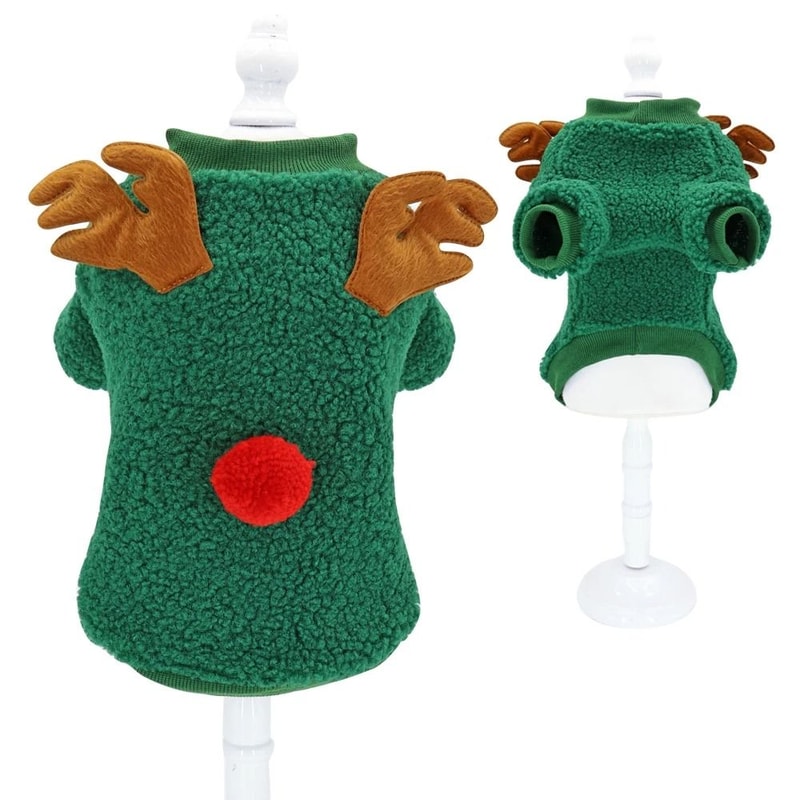 Cute Christmas Pet Outfit Winter Coat For Small And Medium Dogs 6