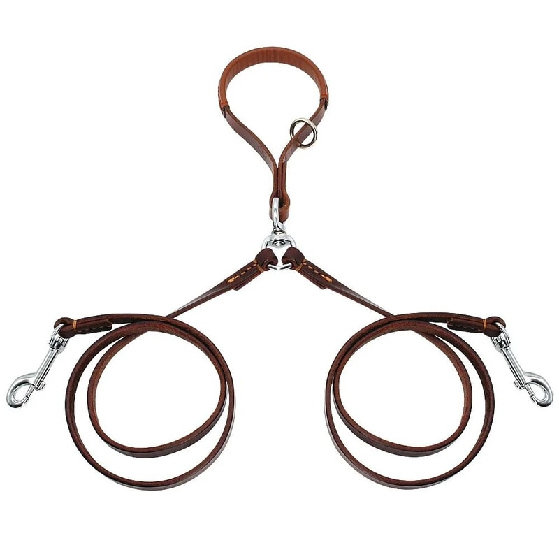 Two Way No Tangle Double Dog Leash For Walking And Training 2