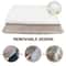 Soft Thick Washable Dog Bed Mat With Removable Cushion 6