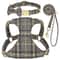 Adjustable Nylon Dog Harness Collar And Leash Set With Bow For Small And Medium Dogs 3