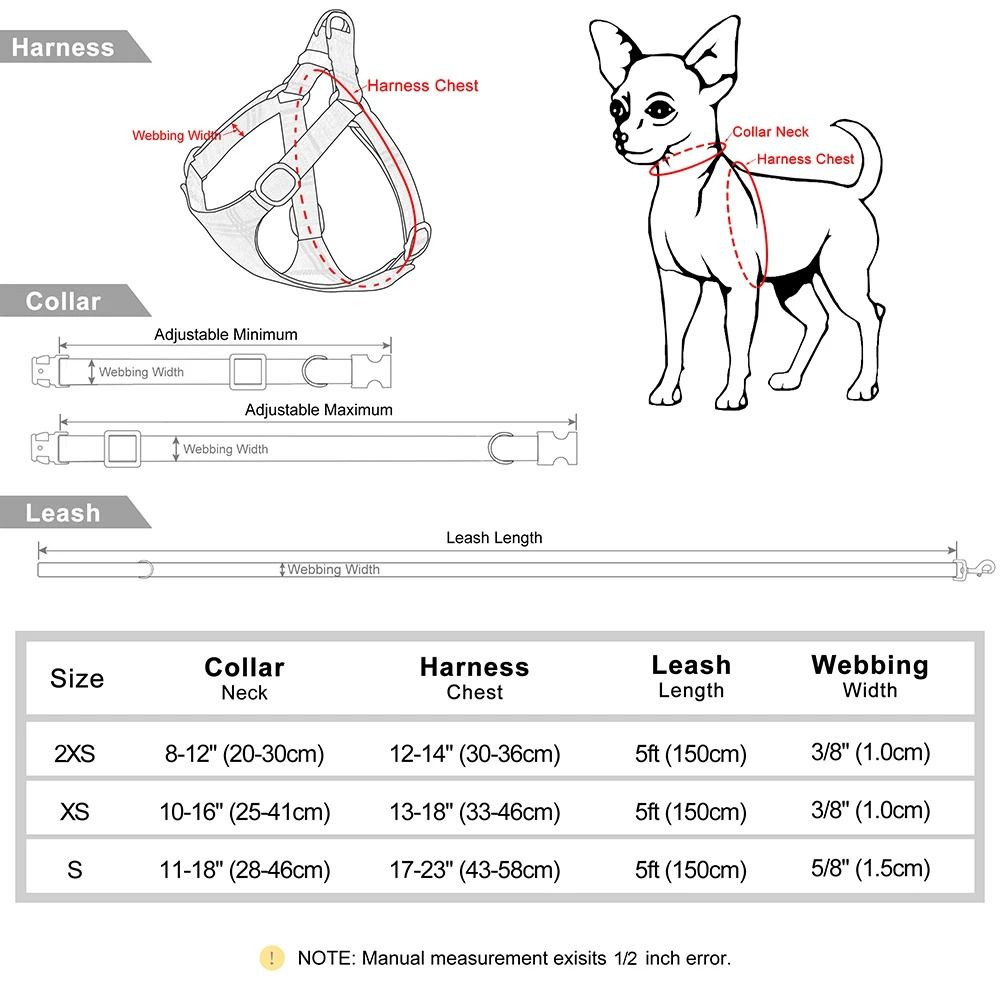 Adjustable Nylon Dog Harness Collar And Leash Set With Bow For Small And Medium Dogs 4