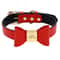 Personalized PU Leather Dog Collar With Engraved Name And Cute Bow For Small Medium And Large Dogs 8