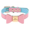 Personalized PU Leather Dog Collar With Engraved Name And Cute Bow For Small Medium And Large Dogs 2
