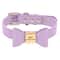 Personalized PU Leather Dog Collar With Engraved Name And Cute Bow For Small Medium And Large Dogs 3