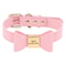 Personalized PU Leather Dog Collar With Engraved Name And Cute Bow For Small Medium And Large Dogs 4