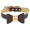 Personalized PU Leather Dog Collar With Engraved Name And Cute Bow For Small Medium And Large Dogs 5