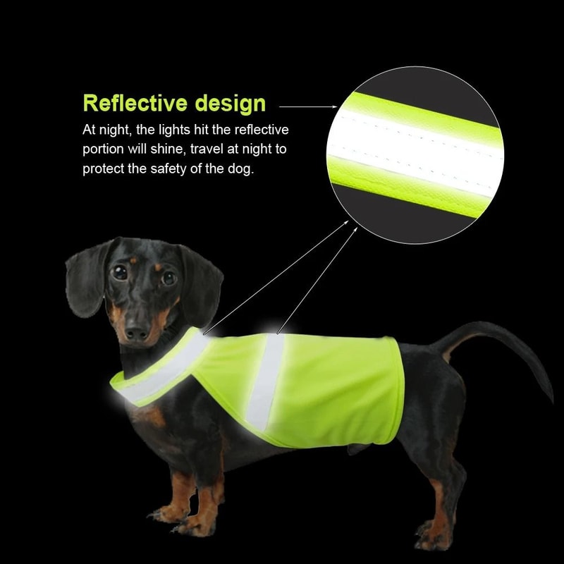 Reflective Waterproof Dog Vest For Night Safety And High Visibility Walking 7