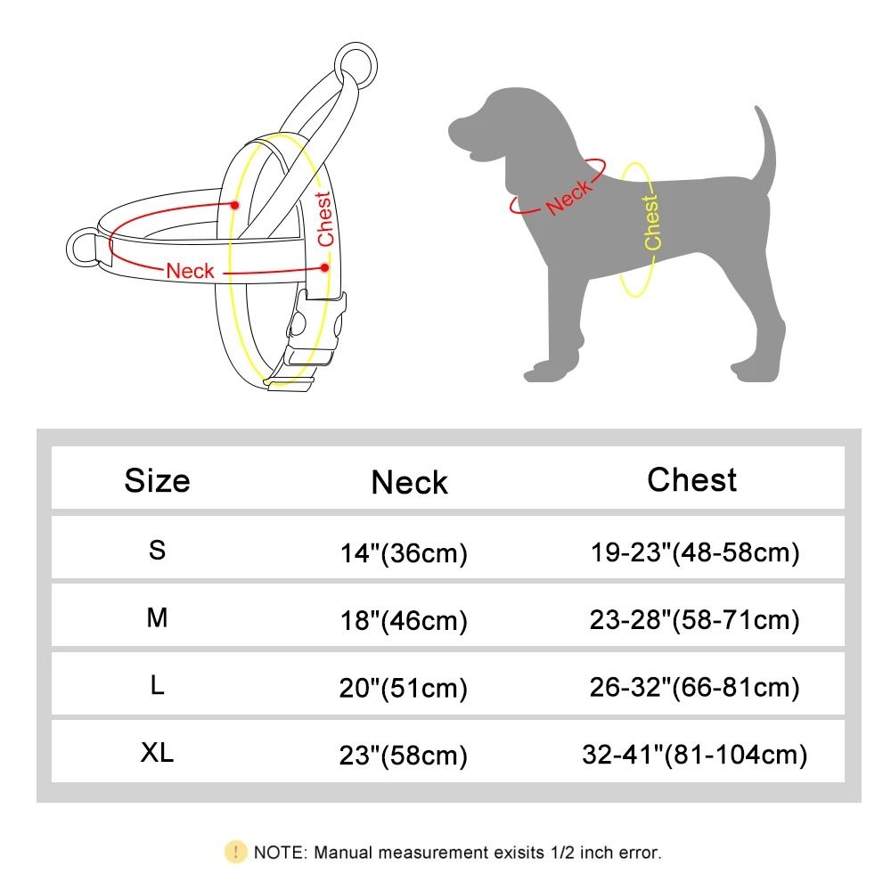 Reflective No Pull Tactical Dog Harness Padded Vest For Small Medium And Large Dogs 10