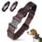 Genuine Leather Dog Collar With Handle And Safety Buckle For Medium And Large Dogs 0