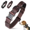 Genuine Leather Dog Collar With Handle And Safety Buckle For Medium And Large Dogs 0