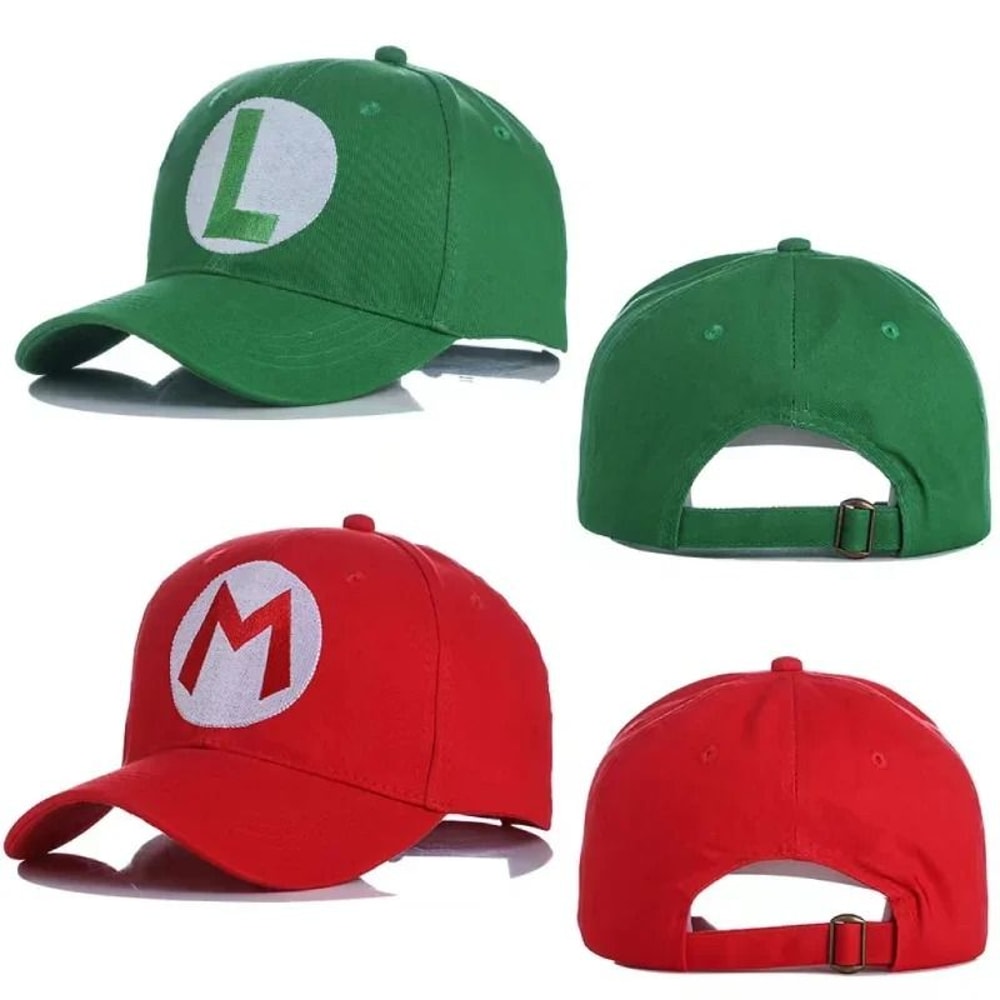 Mario Inspired Embroidered Baseball Cap Adjustable Cartoon Gaming Hat 5