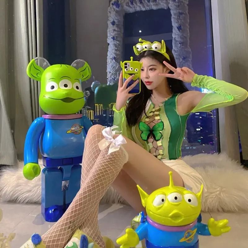 Toy Story Alien Plush Hairband Cute Cartoon Face Washing Headband 3