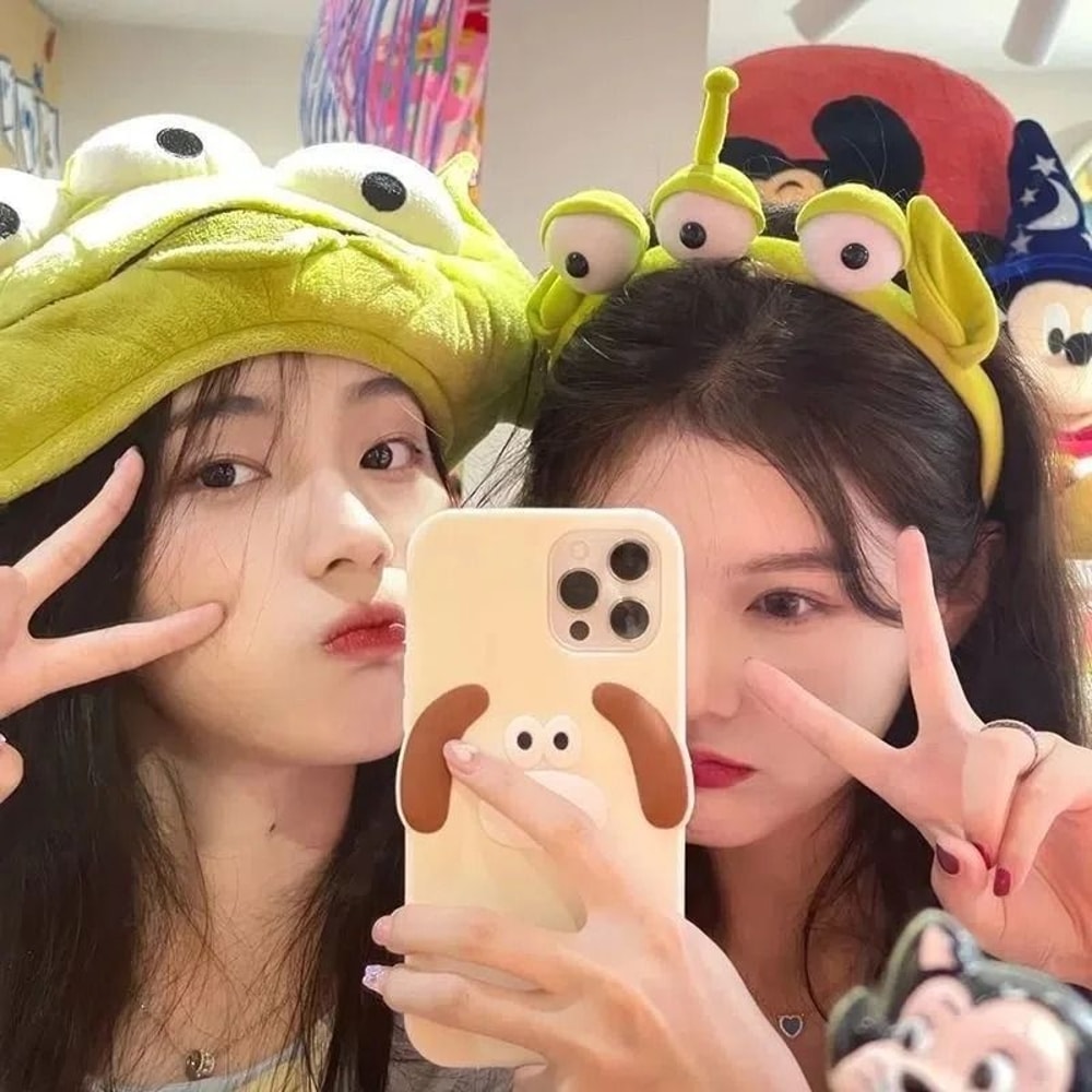 Toy Story Alien Plush Hairband Cute Cartoon Face Washing Headband 6