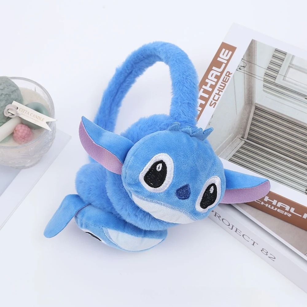 Stitch Inspired Soft Winter Scarf Ear Warmer Cute Cartoon Neck Wrap 6