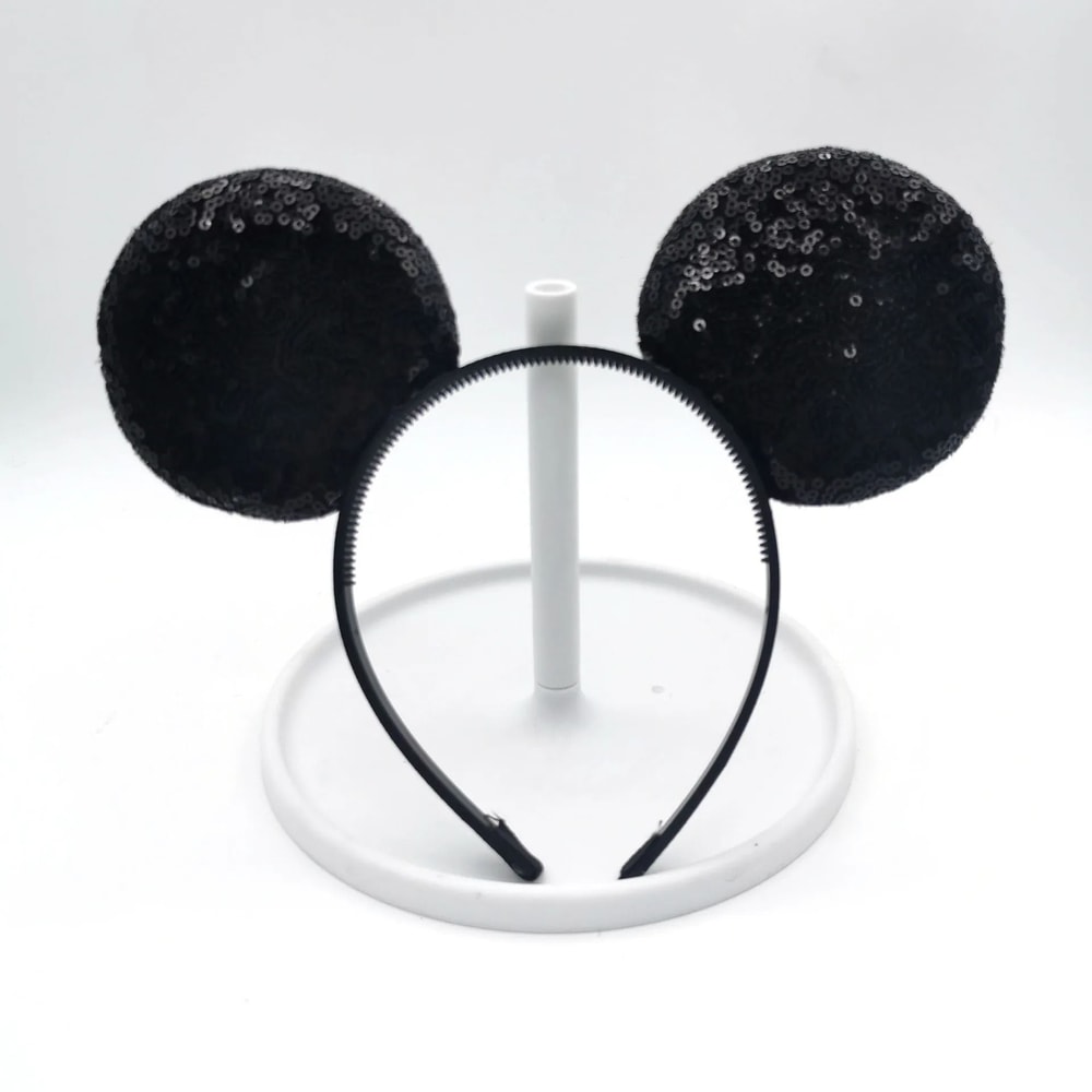 Mickey Mouse Style Sequin Ear Headband Party Hair Hoop For Girls 2