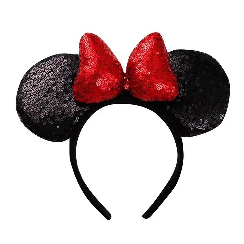 Mickey Mouse Style Sequin Ear Headband Party Hair Hoop For Girls 4