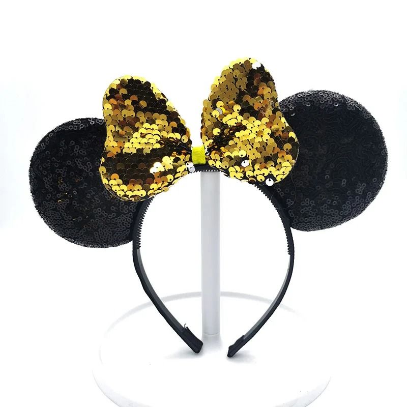 Mickey Mouse Style Sequin Ear Headband Party Hair Hoop For Girls 5