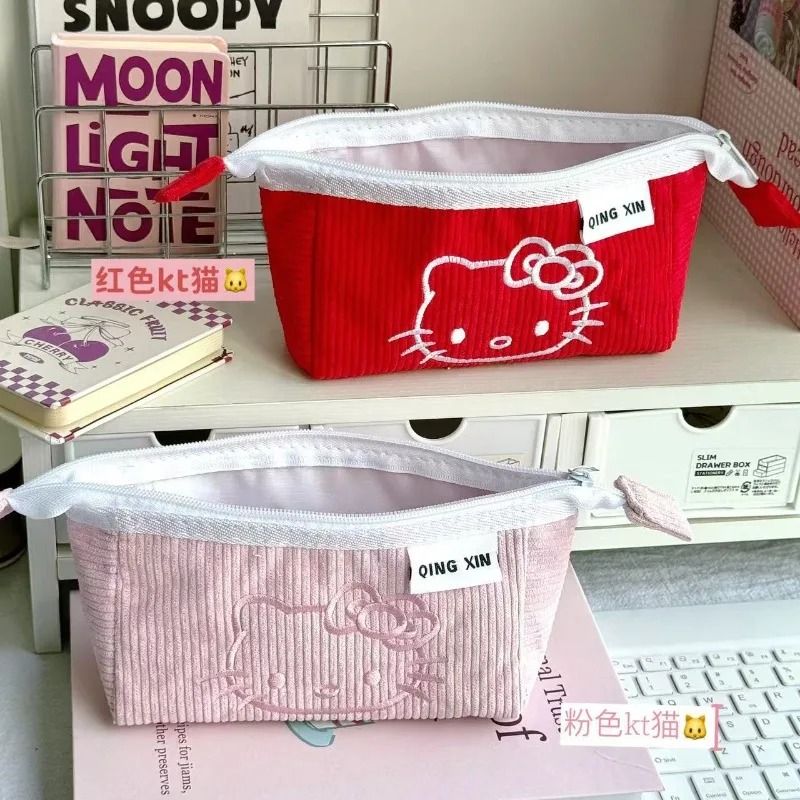 Hello Kitty Cute Cartoon Cosmetic Bag Large Capacity Stationery Storage Pouch 7