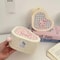 Cute Cartoon Heart Desktop Storage Box Makeup Brush And Stationery Organizer 6