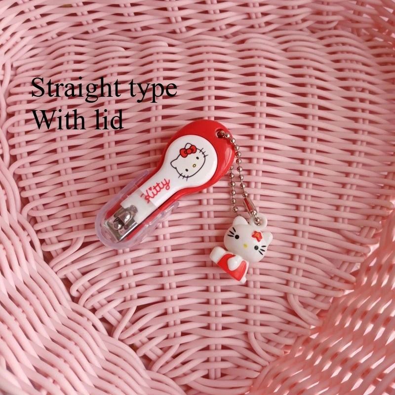 Hello Kitty Cute Nail Clipper With Keychain Portable Cartoon Nail Trimming Tool 3