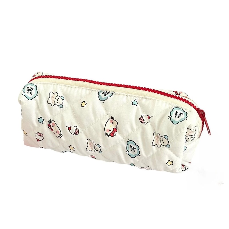 Hello Kitty Large Capacity Cute Cartoon Makeup And Stationery Storage Bag 1