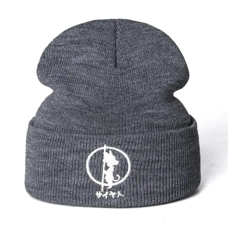 Anime Inspired Knitted Beanie Hat Warm Cuffed Winter Cap For Men And Women 2