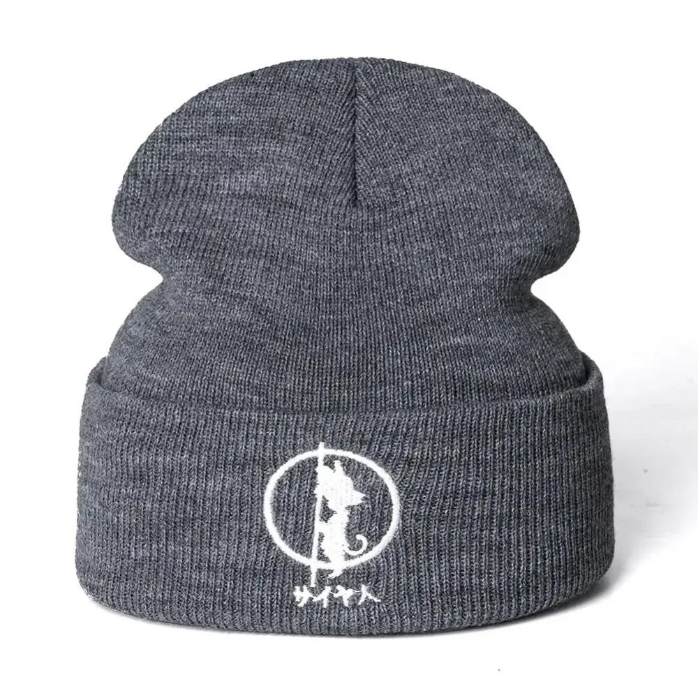 Anime Inspired Knitted Beanie Hat Warm Cuffed Winter Cap For Men And Women 5