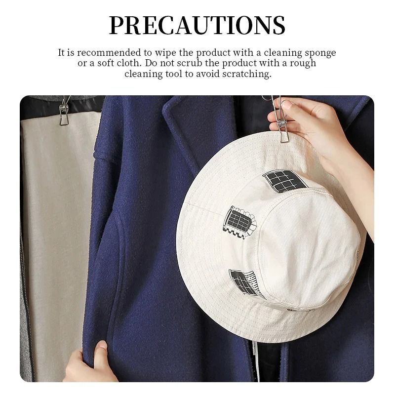 Stainless Steel Hanging Clips With Hooks Heavy Duty Metal Clothespins Set Of 10 3