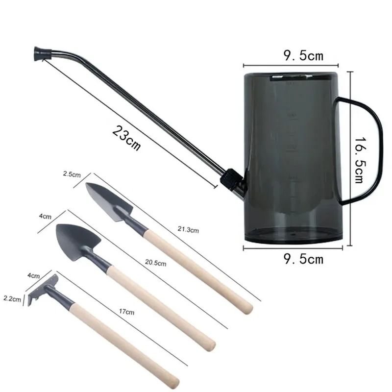Long Spout Watering Can With Garden Shovel Set For Indoor And Outdoor Plants 13