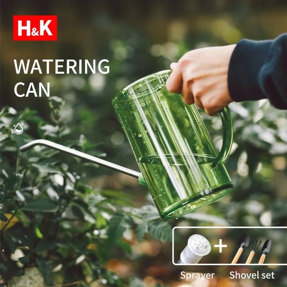 Long Spout Watering Can With Garden Shovel Set For Indoor And Outdoor Plants 16