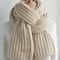 Chunky Cable Knit Winter Scarf Thick Warm Long Wrap For Men And Women 0