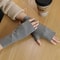 Warm Velvet Half Finger Gloves Open Finger Winter Gloves For Women 3