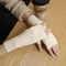 Warm Velvet Half Finger Gloves Open Finger Winter Gloves For Women 8