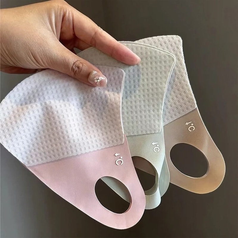 Ice Silk Sun Protection Face Mask Cooling Summer Sunscreen Mask For Women 10