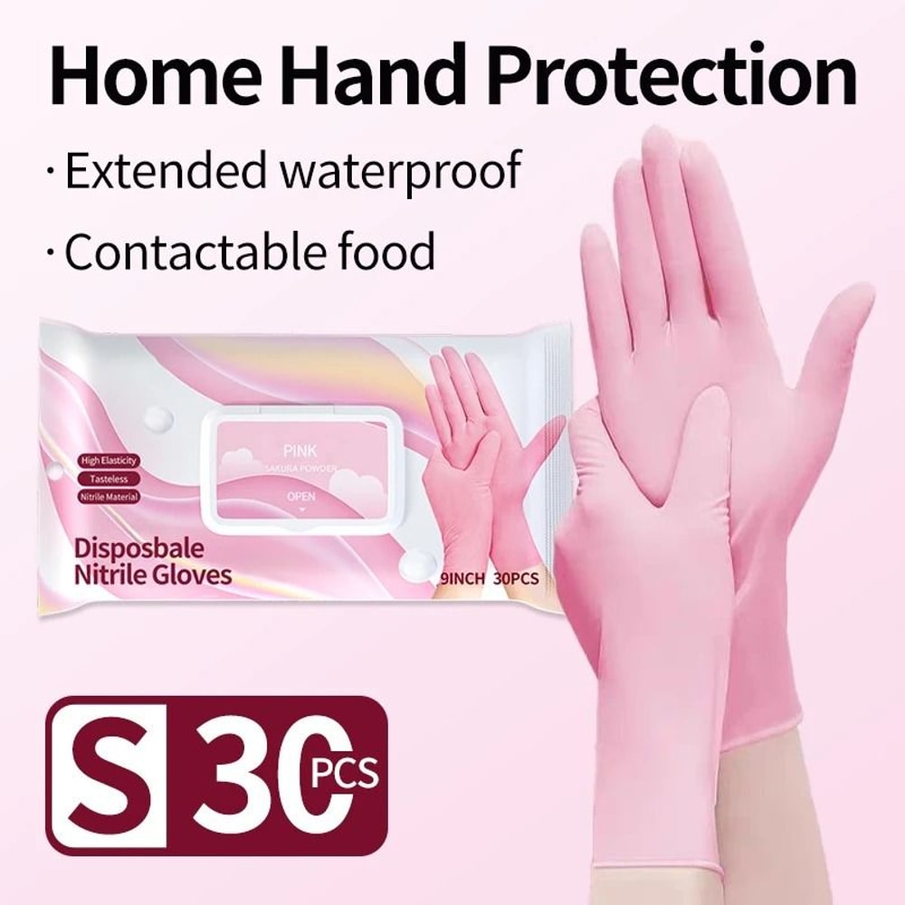 Disposable Nitrile Gloves Latex Free Thickened Cleaning And Food Safe Gloves 3