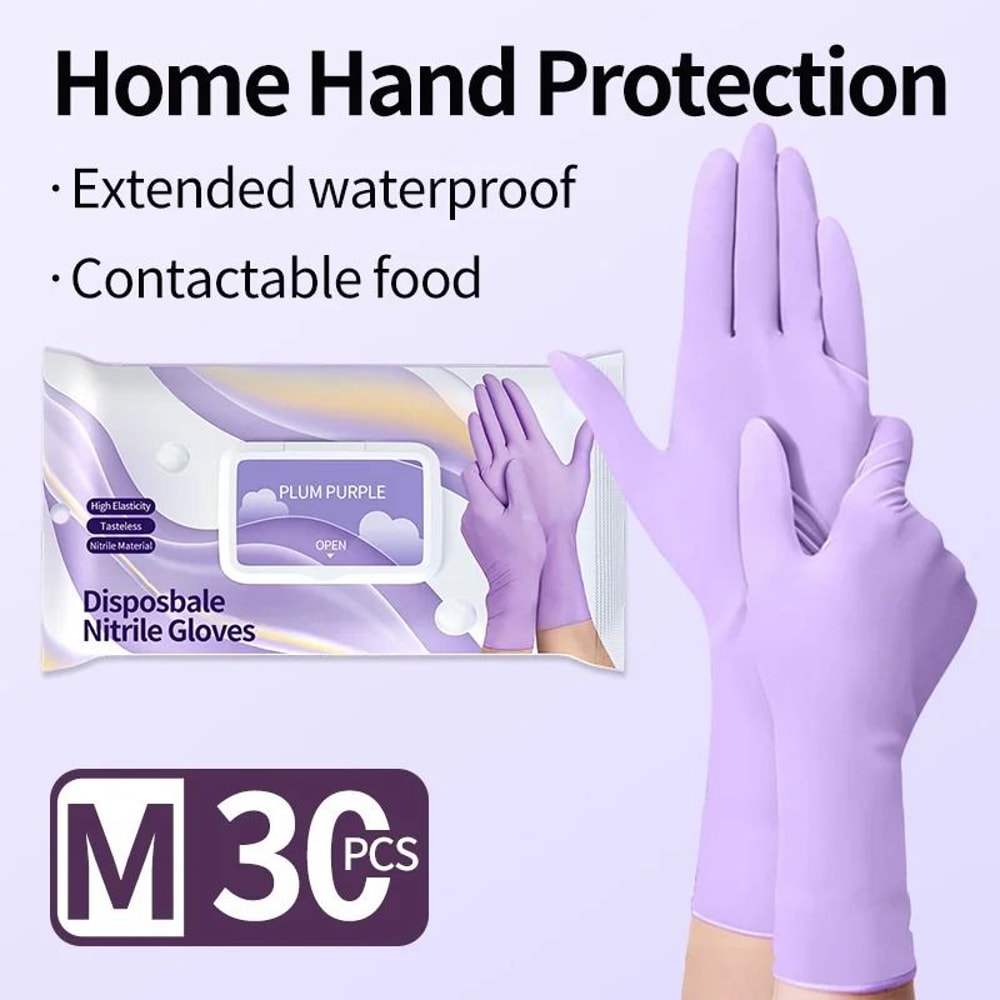 Disposable Nitrile Gloves Latex Free Thickened Cleaning And Food Safe Gloves 7