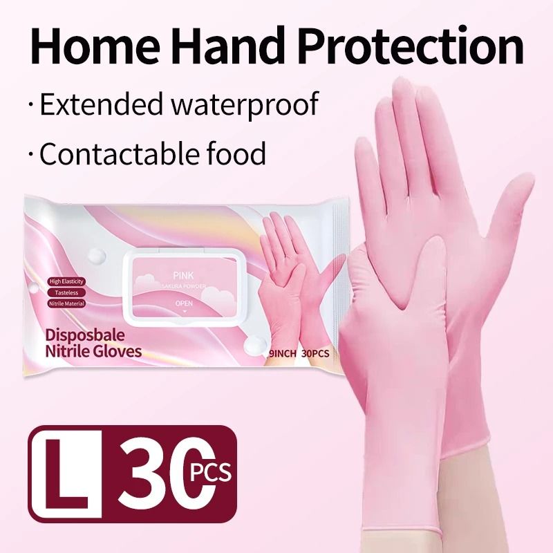 Disposable Nitrile Gloves Latex Free Thickened Cleaning And Food Safe Gloves 5