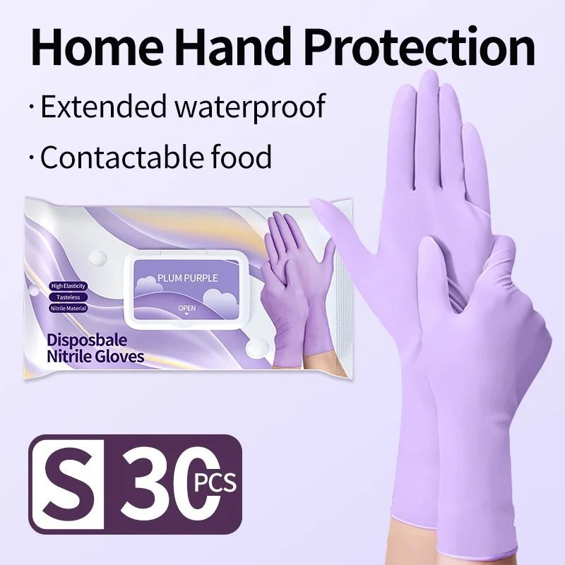 Disposable Nitrile Gloves Latex Free Thickened Cleaning And Food Safe Gloves 6