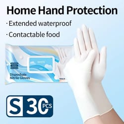 disposable nitrile gloves latex free thickened cleaning and food safe gloves
