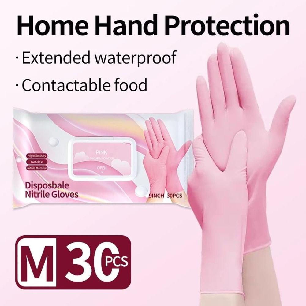 Disposable Nitrile Gloves Latex Free Thickened Cleaning And Food Safe Gloves 4