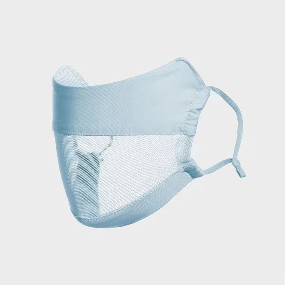 Ice Silk Breathable Sun Protection Face Mask Thin Mesh Outdoor Sports Cover 2