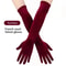Long Velvet Opera Gloves Elegant Evening Dress Gloves For Women 1