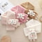 Cute Plush Rabbit Winter Scarf Warm Cross Neck Wrap For Girls And Babies 0