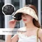 Foldable Wide Brim Summer Sun Hat Portable Hair Hoop Beach Hat For Women 15