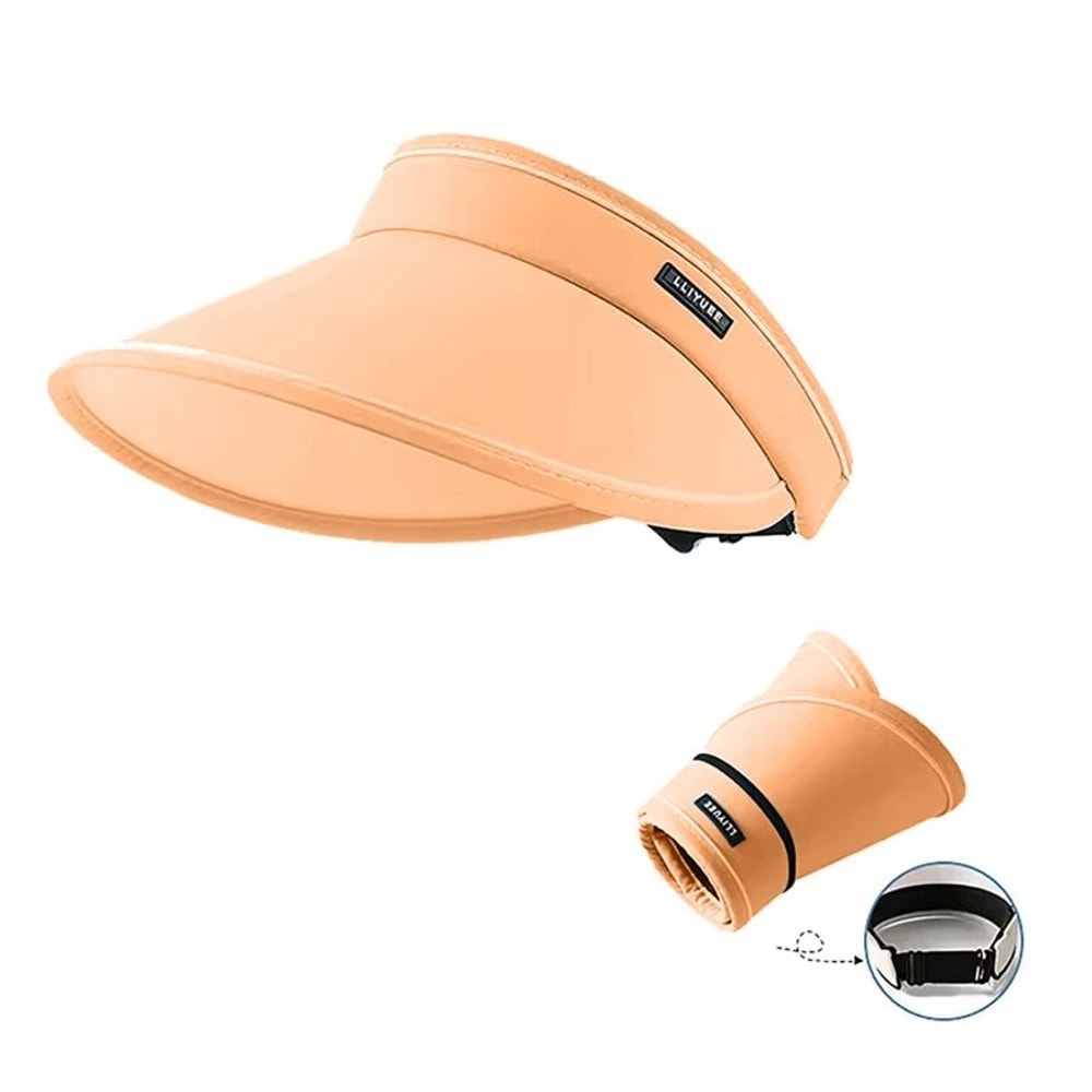 Wide Brim Open Top Sun Visor Hat UV Protection Summer Beach Hat For Women 2