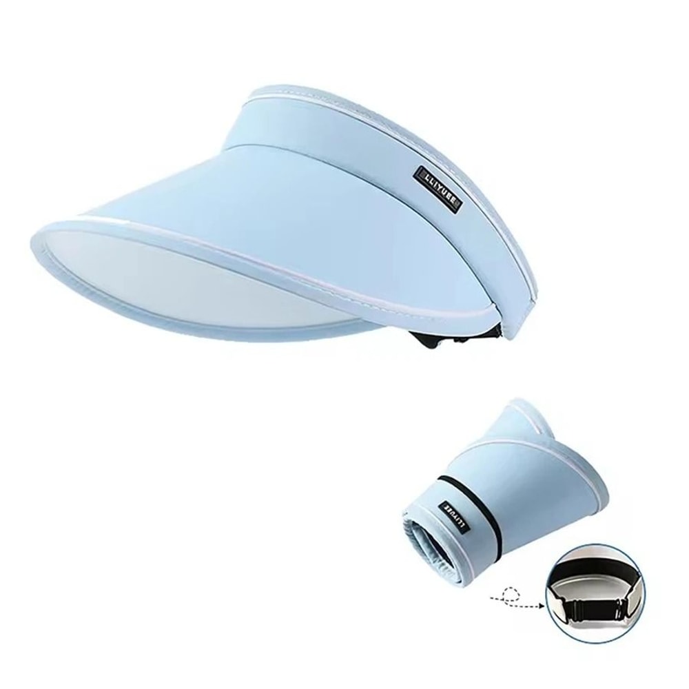 Wide Brim Open Top Sun Visor Hat UV Protection Summer Beach Hat For Women 3