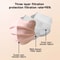 Butterfly Shaped Disposable Face Masks Pink 3 Layer Protective Masks For Women 14
