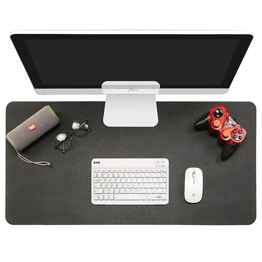PU Leather Desk Protector Mat Large Waterproof Office Desk Pad Mouse And Keyboard Cover 0